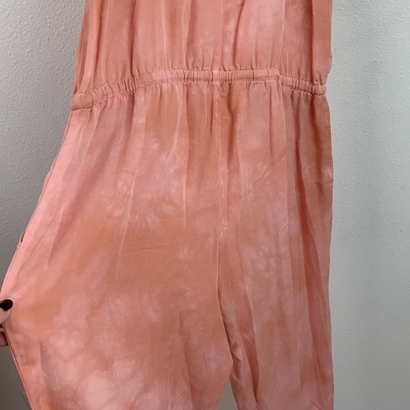 Anthropologie Cloth & Stone beachy tie dye crop leg tencel halter jumpsuit. EUC - Picture 6 of 10